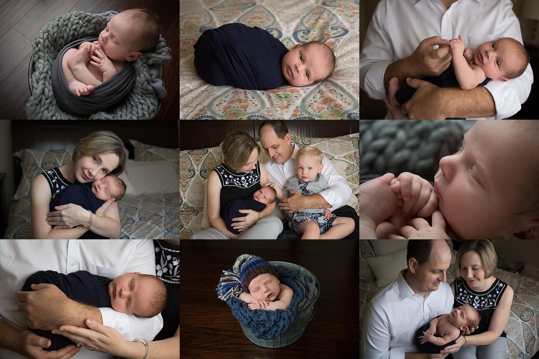 newborn boy photo session at home in San Antonio, Texas
