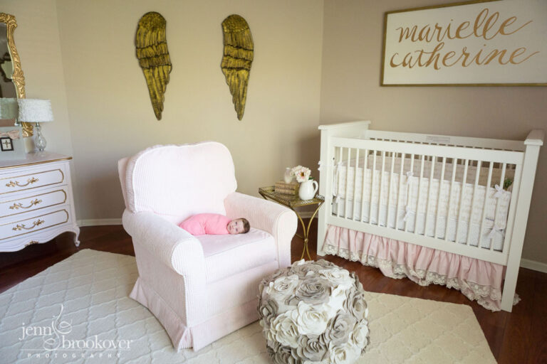 Newborn Portraits at Home in San Antonio, Texas | Marielle Day 13 featuring Nursery Couture