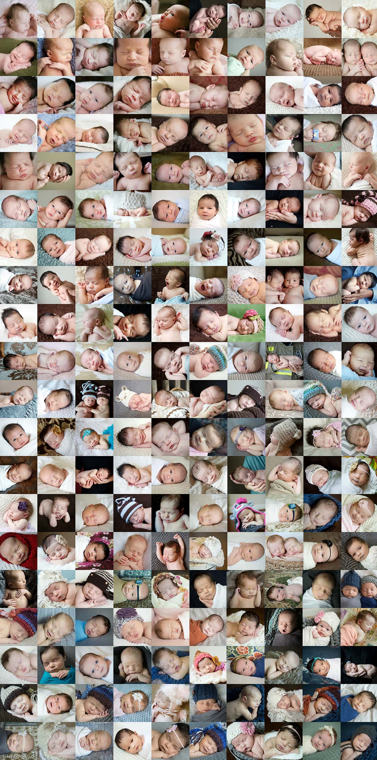 Babies 5-25 days old, from 2005-2015